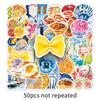 50-Piece Mediterranean Aesthetic Stickers for Girls' Travel Journals & DIY Decor