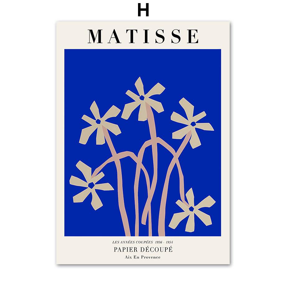 

Синий Баухауз Матисс Энди Уорхол бабочка ботанический настенный художественный холст картины постеры и принты фотографии для декора гостиной A4 21X30cm No Framed