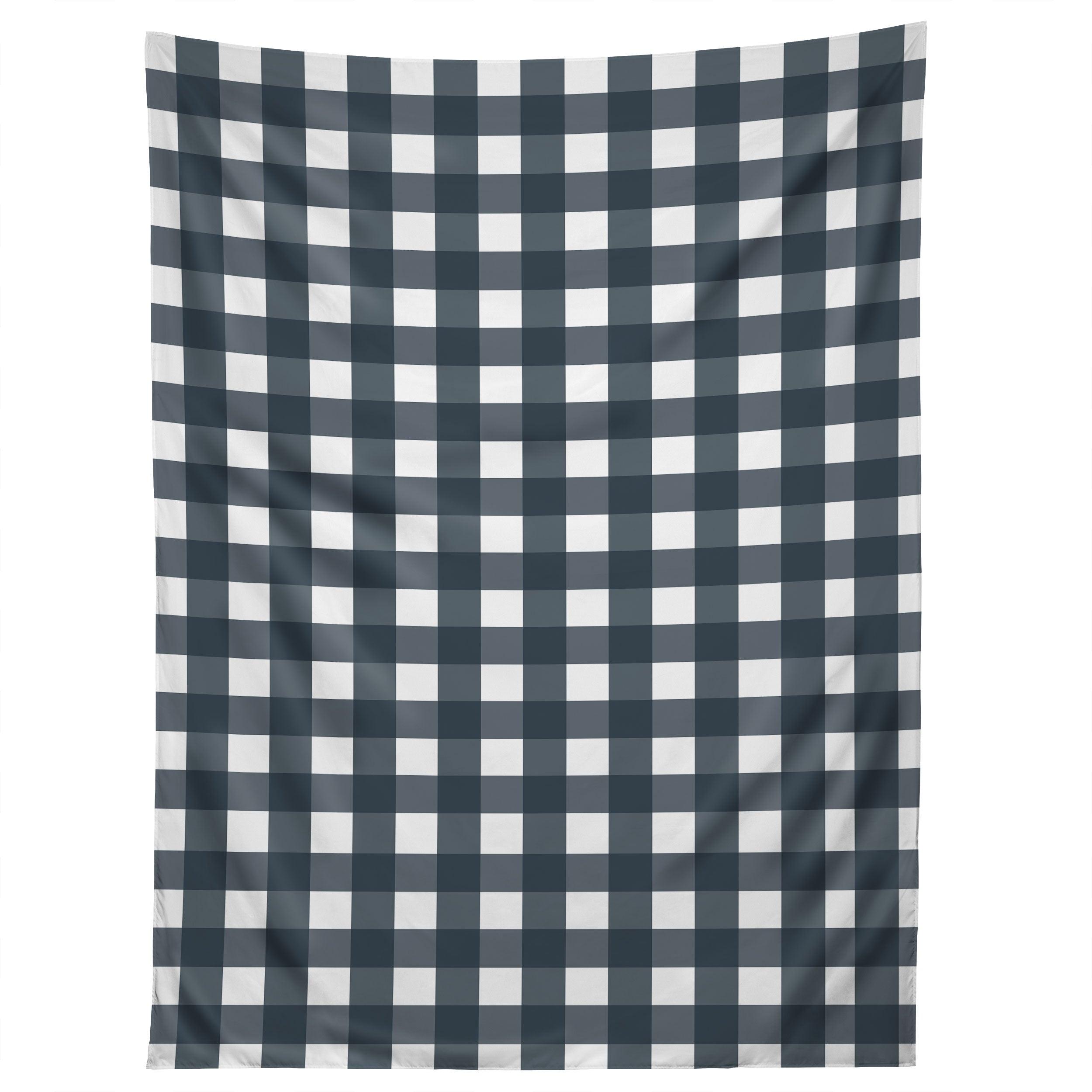 NAVY CHECK tapestry 75x100