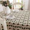 Polyester Cotton Pastoral Small Green Leaf Lace Tablecloth Coffee Table Tablecloth Table Cloth