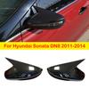 For Hyundai Sonata DN8 2011-2014 Rearview Side Mirror Cover Wing Cap Exterior Door Rear View Case Trim Shell Carbon Fiber Look