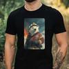 Men's T-Shirt Polar Bear As Firefighter Motif Cotton Size XS To 5XL