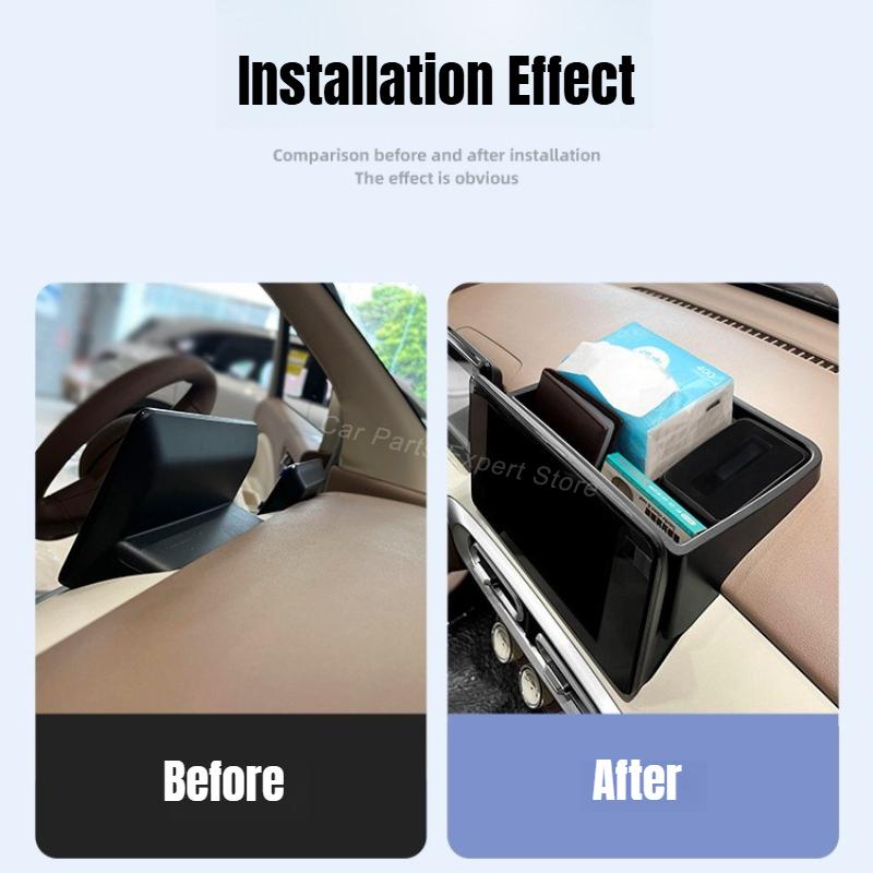 For Wuling Hongguang MINI EV 2025 Center Console Storage Box Behind Dashboard Screen Rear Organizer Case Car Storage Accessories