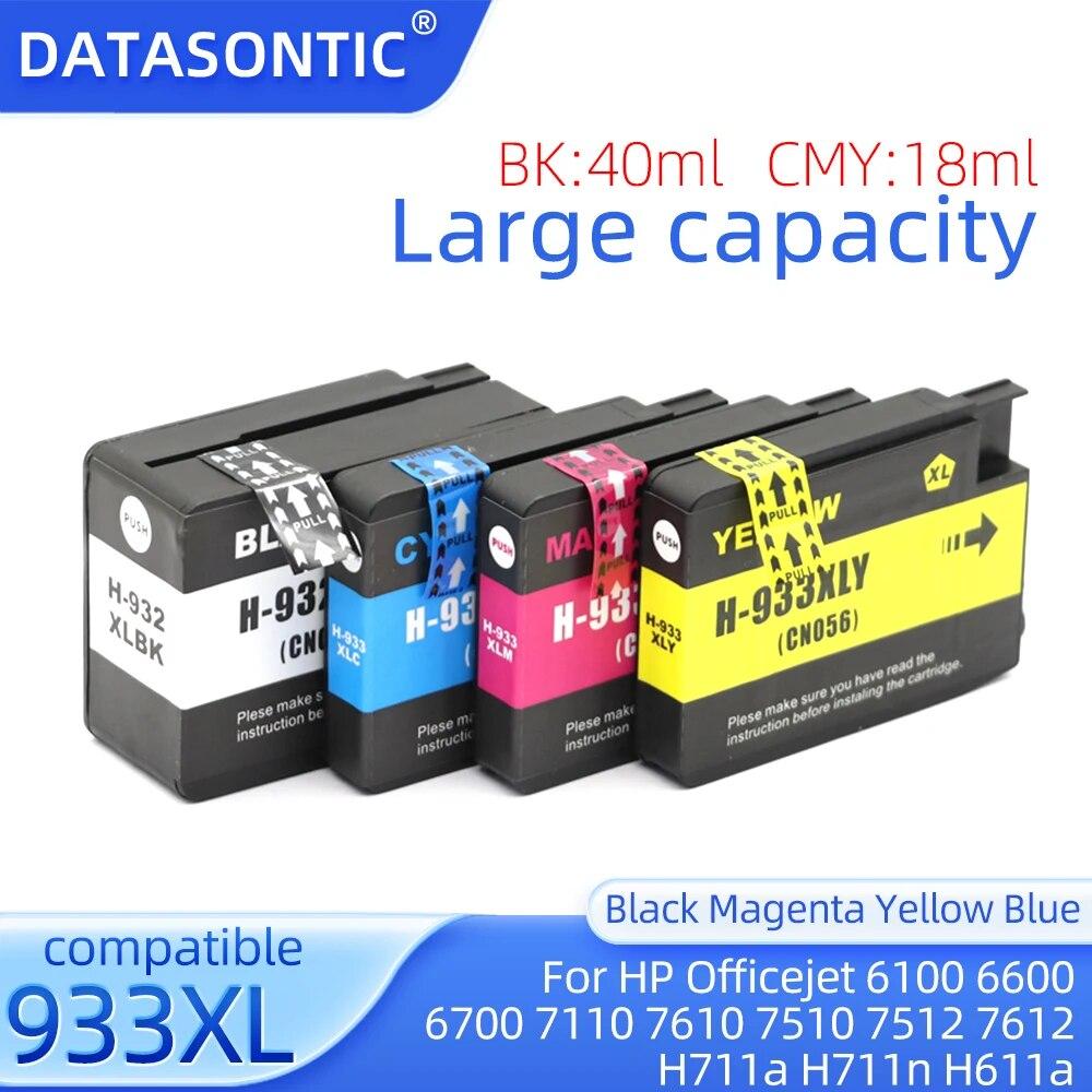 

Новый картридж 932XL 933XL, совместимый для принтера HP Officejet 6100 6600 6700 7110 7610 7510 7512 7612 H711a H711n H611a 932