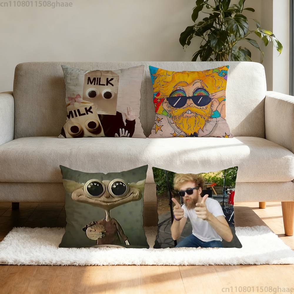 Jack Stauber Album Pillow Case Pillow Case Living Room Sofa Cushion Cover Suitable For Home Bedroom Room Decoration