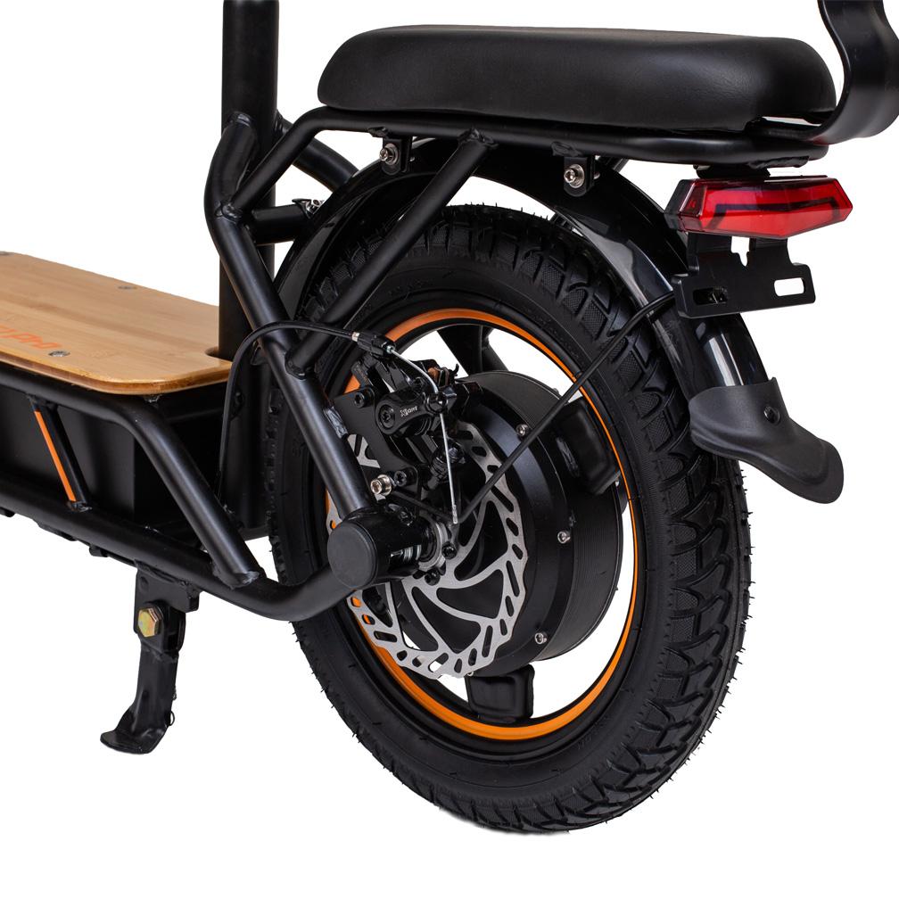 Kukirin C1 Pro Folding Electric Scooter for Adult 500W, 48V 26Ah, 45km/h, 14" Tires, Disc Brake, IP54, Solid wood pedals, with Basket & Seats