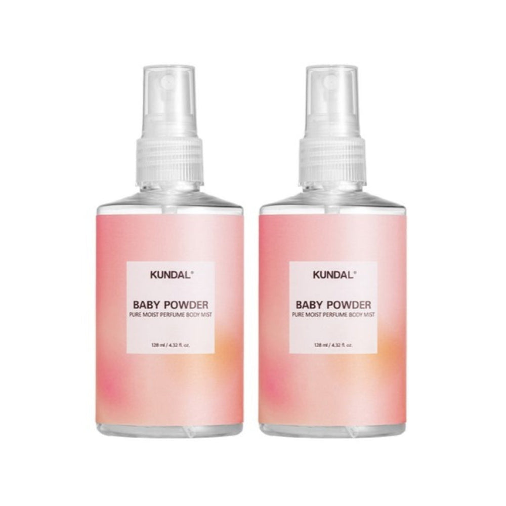 Kundal Pure Moist Body Mist Baby Powder 128ml*1Pc/2Pcs