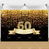 60th Birthday Backdrop Woman Man 60 Years Old Birthday Decorations Party Supplies Glitter Balloons Sixty Banner Photo Shoot Prop