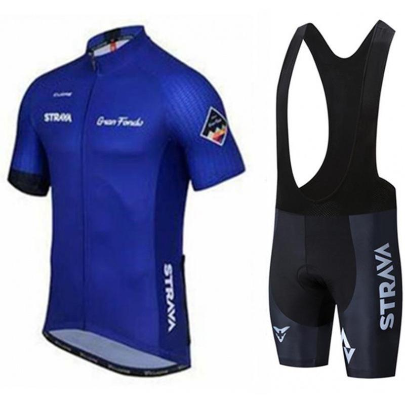 Cycling Suit Short Sleeve Suit Strap Cycling Pants Cycling Team