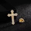 Creative Men's Crosses Suit Pin Sophisticated Men's Suit Brooch Accessory Crosses Lapel Pin For Special Event