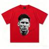 2026 Messi The King of Football Head Print Fashion Short Sleeve T-shirt Men's Clothing and Women's 2026 FIFA World Cup shirt
