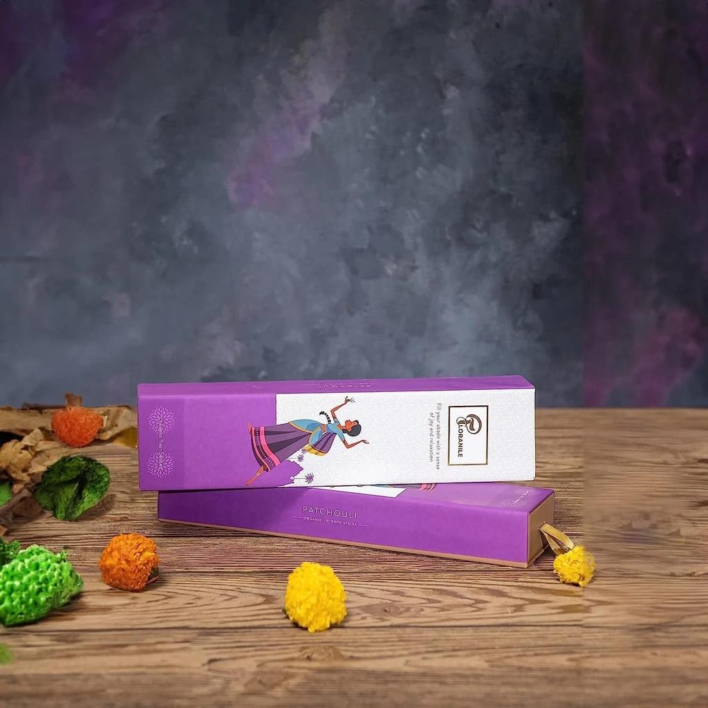 Floranile Patchouli Incense Sticks, 40 Sticks