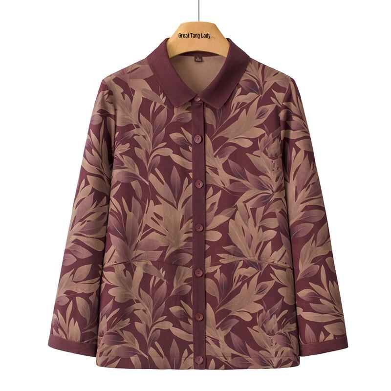 Senior Women s Casual Long Sleeve Solid Shirt M