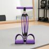 Pedal Resistance Band with Handle 2/4/6-Tube Abdomen Waist Arm Legs Workout Band