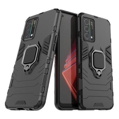 Pre OPPO K9X K9S K9 Pro 5g Zadný kryt Puzdro na telefón Nárazuvzdorné Pancierové Proti pádu Kovový držiak s krúžkom Magnetické Ochranné Puzdrá