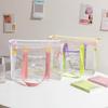 Summer Fashion Tote Bag Large Clear PVC Cartoon Handbag Jelly Transparent Beach Purse for Women Cute Shower Shoulder Bag for Bath