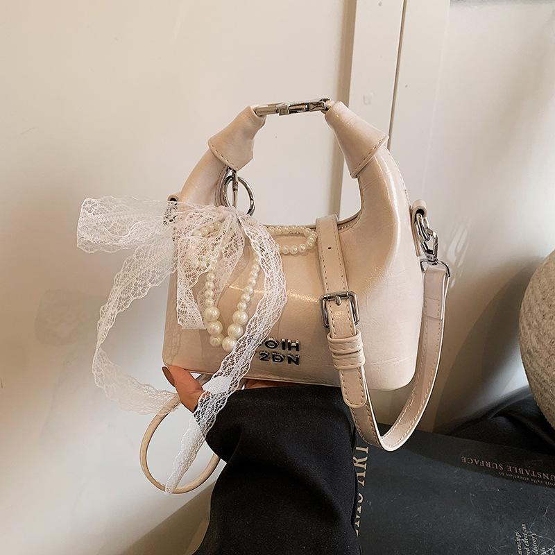 Portable Bow Dumpling Bag Women's Korean Version Ins Trendy Fashion Shoulder Bag 2025 New Simple and Versatile Women's Bag