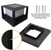 Solar Outdoor Post Cap Light for 4-6 Inch Posts - Garden, Courtyard, Landscape, and Front Door Lighting