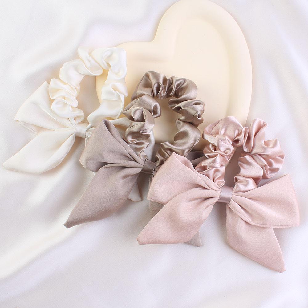New Ribbon Hair Tie High-Quality Satin Versatile Scrunchie Knot Cute Bunny Ears Braid