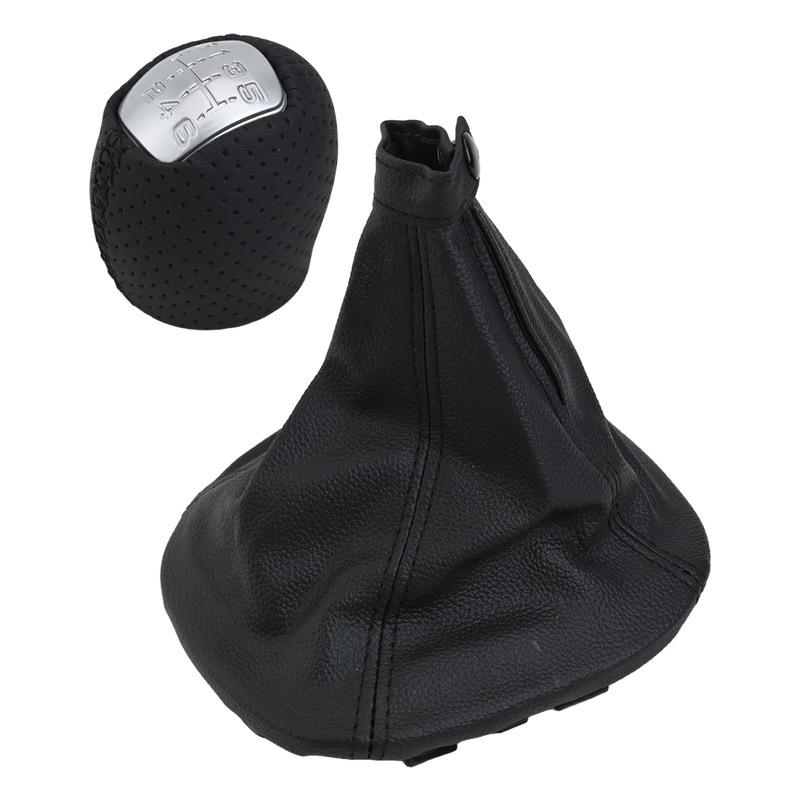 Sleek Black Leather Gear Shift Knob Gaiter Boot Compatible with For IVECO For DAILY V VI Models 2008 2017 Modern Design