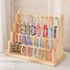 Tiered Stepped Wood Jewelry Holder Rack For Bracelet Necklace Storage Wooden Construction Wrist Accessories Holder