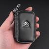 DBGO4 Leather Car Key Case Protection Auto Key Bag Key Chain Cover For Citroen C1 C2 C3 C4 C5 C6 C8 C4L DS3 DS4 DS5 LS DS6 Accessories