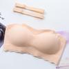 Plus Size Strapless Push-Up Anti-Slip Bra - Large Cup, Thin Style, Invisible Adhesive, Women's Bandeau.