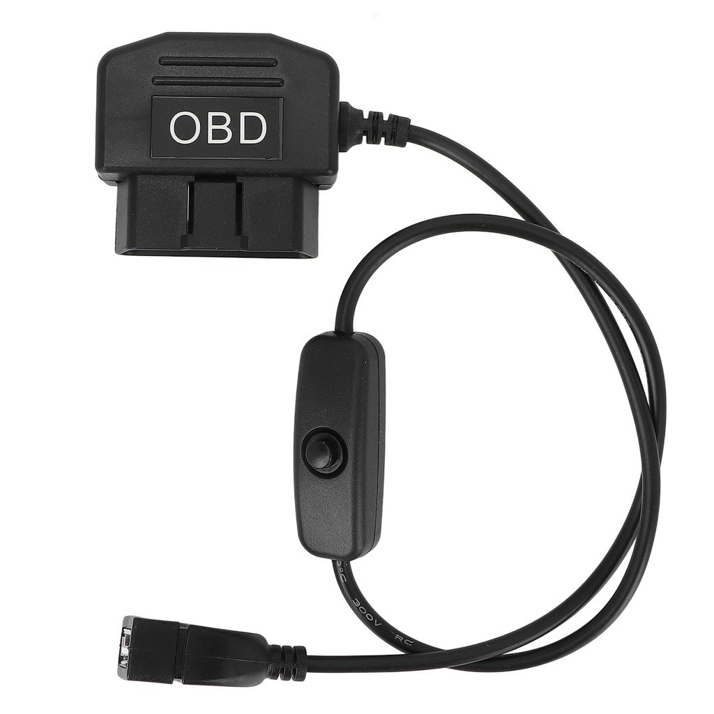16 Pin OBD2 Male Plug USB Power Charging Cable OBD Adapter Cable 18.9in Universal Connector Charger