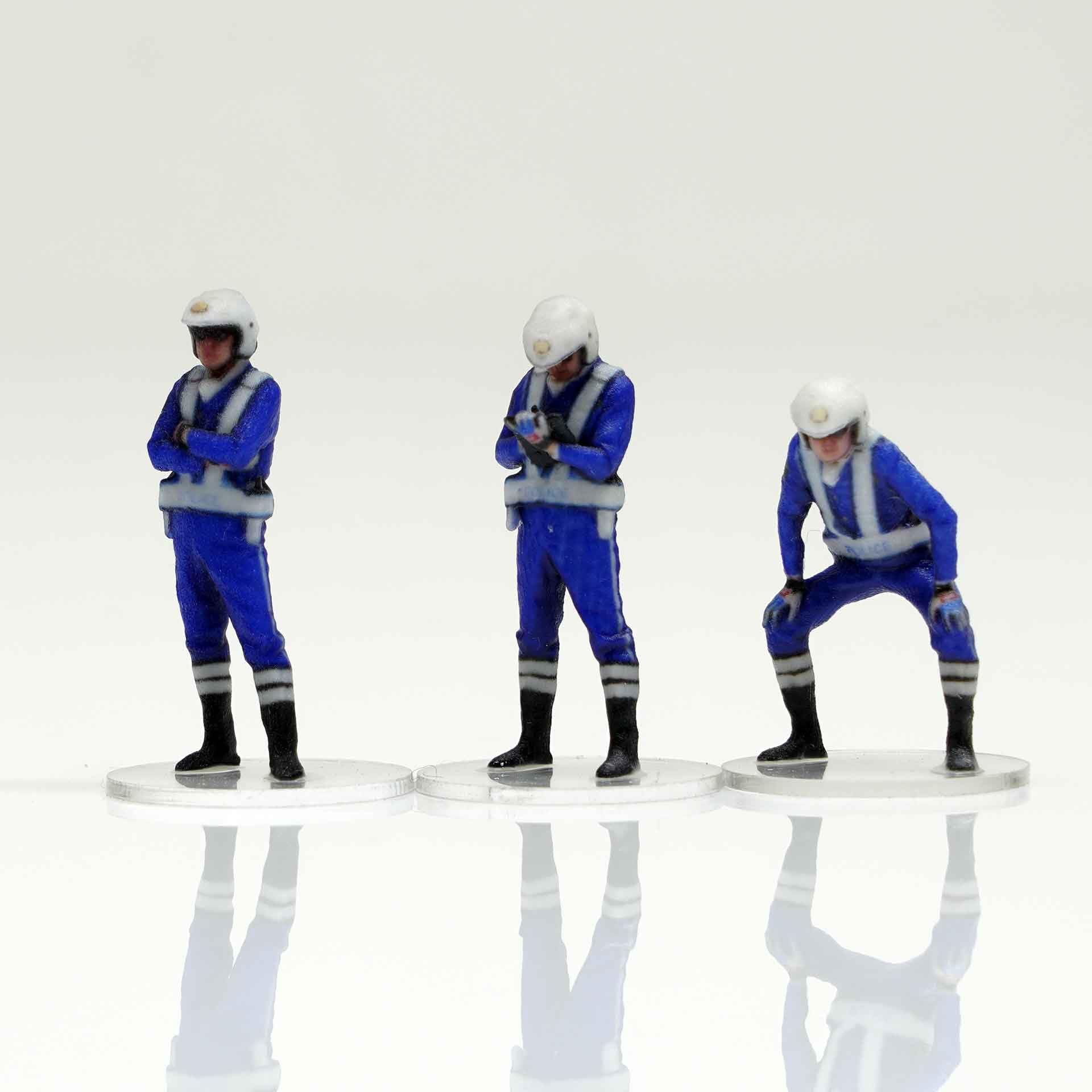 

Figreal 1/64 Police Motorcycle Officer 001 Set of 3