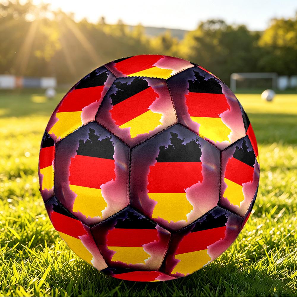 Germany Football Printed Size 5 Soccer Ball Wear Resistant Standard Adult Training Football Fan Gift for Indoor Outdoor Match Sports