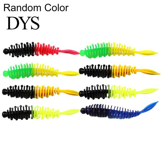 Bright Color 8Pcs/Set 5.5cm/1.3g Fishing Lure Simulated Flexible Vivid Reusable Fish Bite Attraction Universal Soft PVC Trout Artificial Worm Swimbait