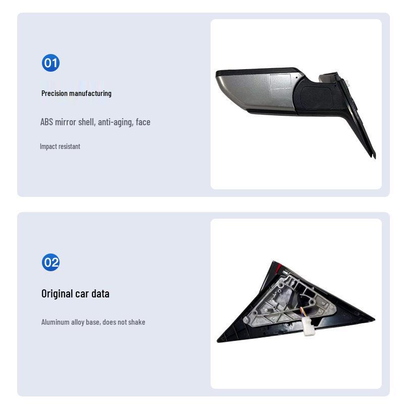 Rearview Mirror Assembly for Kia Soul (2010-2013) - Paint Folding, Reflective, OEM Quality