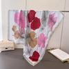 Colorful Ginkgo Satin Imitation Silk Printing Large Square Scarf Silk Scarf Shawl Headscarf Neck Protection Scarf Decorative Women'S Scarf