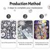 DIY Frameless Pearl Art Kit Nightmare Characters Design 3D Bead Painting Canvas Relaxing Handmade Craft for Home Decor Wall Art Gift