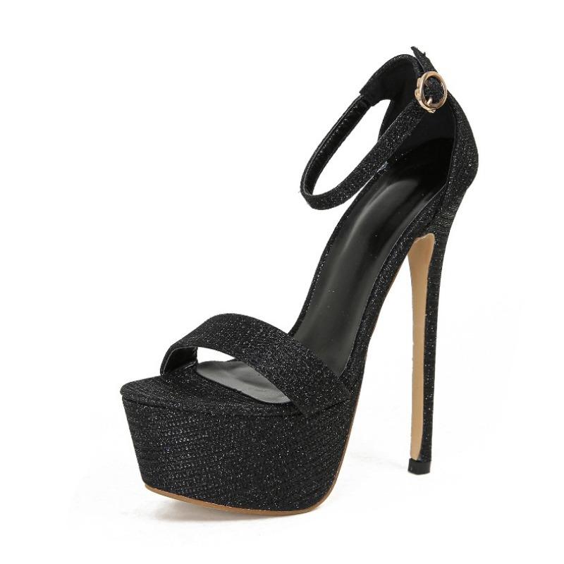 Fashion Liyke Model Catwalk Sequined Platform Sandals for Women Size 34-46 Open Toe Sexy Party Nachtclub Stripper Heels Pole Dance Shoes