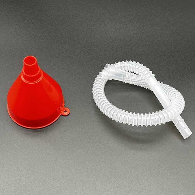 Bildrivstoffpåfyllingstrakt med avtakbar slange Bilmotorsykkel 55 cm forlenget styrerør Langt munnstykke Motor påfylling av drivstoff plasttrakt