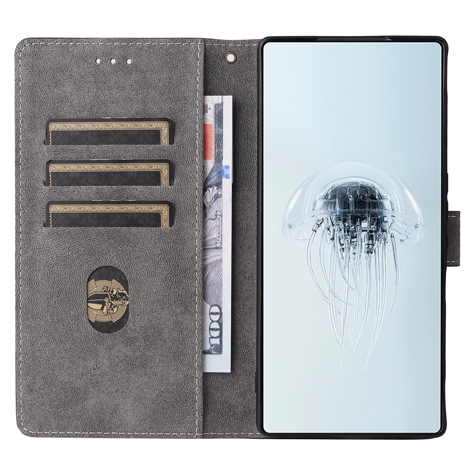 

For ZTE nubia Red Magic 10 Pro 5G/10 Pro+ 5G Wallet Case RFID Blocking PU Leather Cover Stand View Black