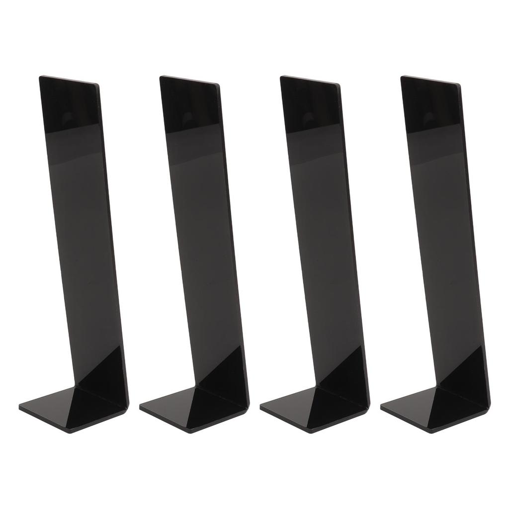 4 Stück Acryl Haarband Präsentationsständer Haarspange Haarspange Schmuck Präsentationshalter für Geschäft Schwarz