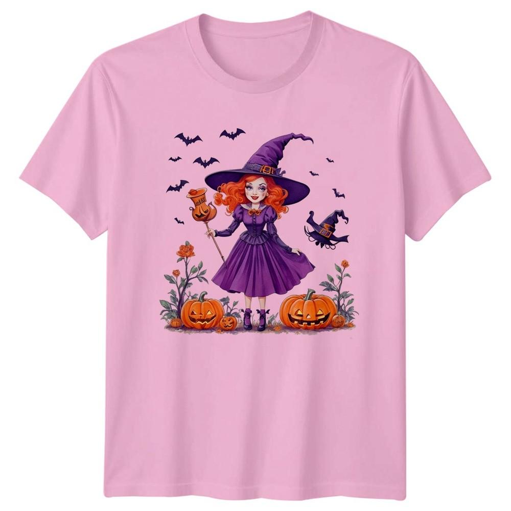 Cute Witch Pumpkin Halloween TShirt Gift For Him And Her