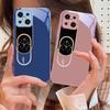 Wall Clock Color Pattern For Oppo Find X5 X8 Pro X3 Lite A72 58 73 54S F11 79 Reno 6 4Z 5G Nord N200 Tempered Glass Phone Case