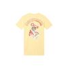 Puma Back Print Logo Embroidery Pullover Crew Neck Breathable Casual Sport Short Sleeve Dress Women Dress Yellow 623257-42