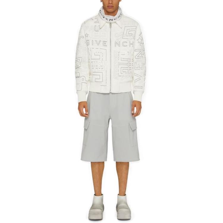 Givenchy Casual Shorts Men's Light Gray Moderate BM516B13PY-057