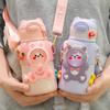MULAN Children Thermos Mug Stainless Steel Leak-Proof Vacuum Flask With Straw Cartoon Thermal Water Bottle Thermocup Drinkware