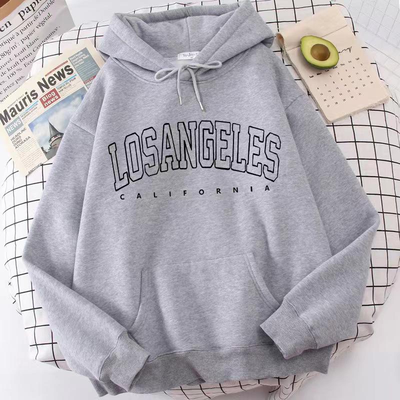 Autumn-Winter Women's Hooded Pullover Sweatshirt, European & American Style, Printed, Plus Size, Loose Fit, Thin Velvet, Trendy Ins.