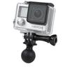 Motorcycle Action Camera Mount Adapter for GoPro/DJI - Spherical Connector Rod & Ball Head Base