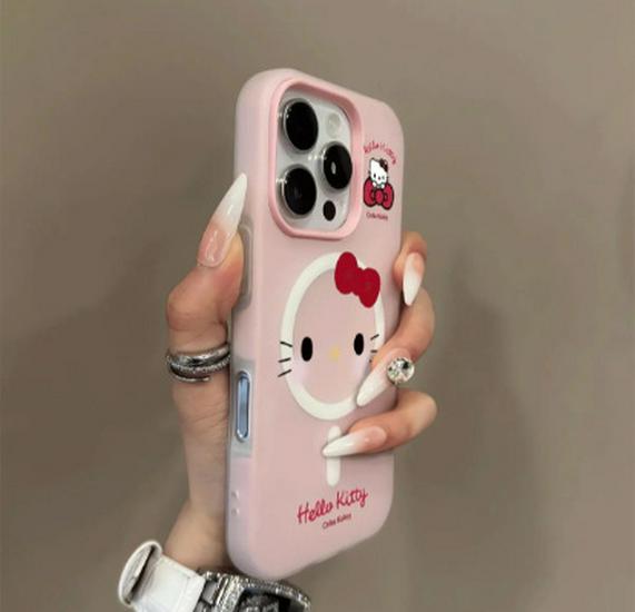 

Hello Kitty Sweet Red Magnetic Jelly Bow for 15Pro, 16, and 17Pro Max. iPhone 14 Plus