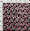 oneOone Georgette Viscose Black Fabric Florals Sewing Material Print Fabric By The Yard 42 Inch