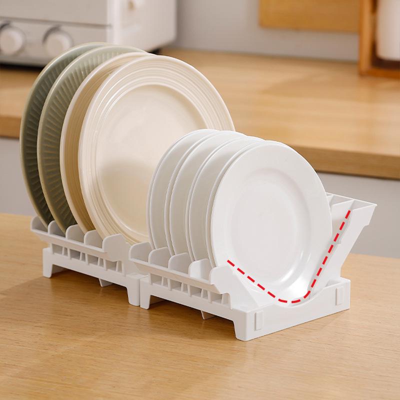 Kitchen Countertop Plate and Bowl Organizer Rack