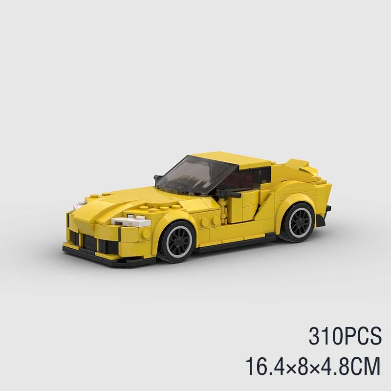 MOC Speed Super Racing Car F40 RS6 City Sports Model Building Blocks Classic Rally Old Race Vehicle Bricks Technical Kids Toys