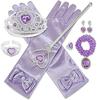 Bethany Home Princess Accessories Kids' Costume Set, 9-Piece Set, DIY Crafts for Princess Transformation, Sparkling Heart Tiara, Magic Wand, Gloves,
